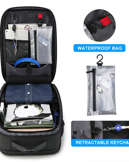 Laptop Rucksack für Herren – FENRUIEN 17.3 Zoll, wasserdicht