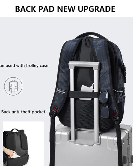 Hardshell Rucksack mit TSA-Schloss