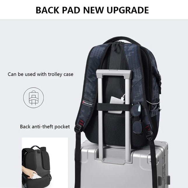 Hardshell Rucksack mit TSA-Schloss