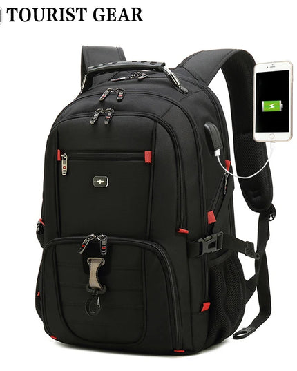 Swiss Rucksack Herren mit USB und Schloss