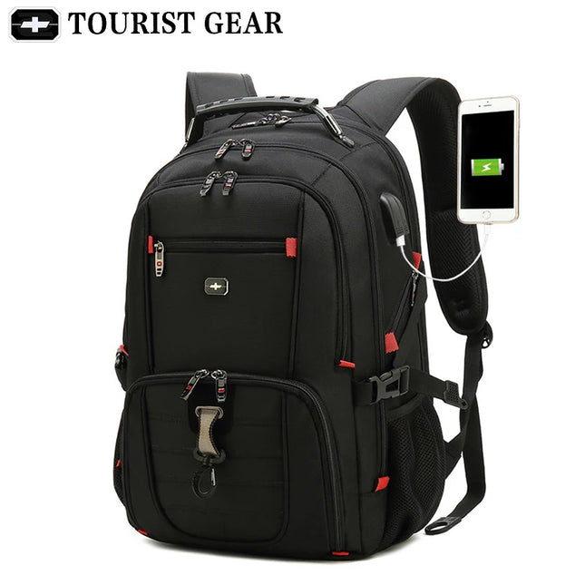 Swiss Rucksack Herren mit USB und Schloss