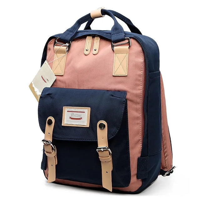 Vintage Rucksack zweifarbig 14 Zoll Canvas