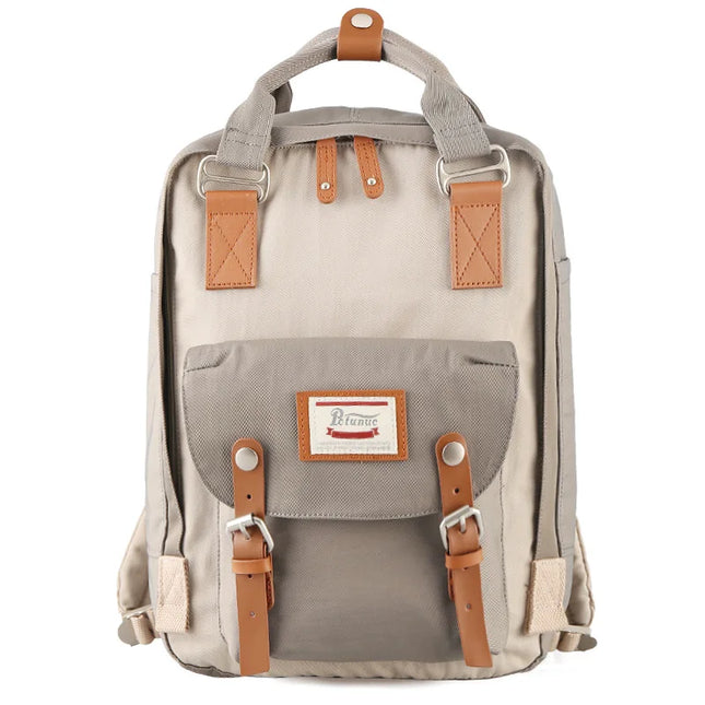 Vintage Rucksack zweifarbig 14 Zoll Canvas