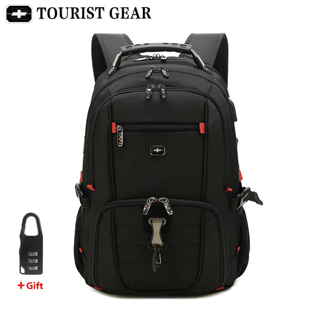 Swiss Rucksack Herren mit USB und Schloss
