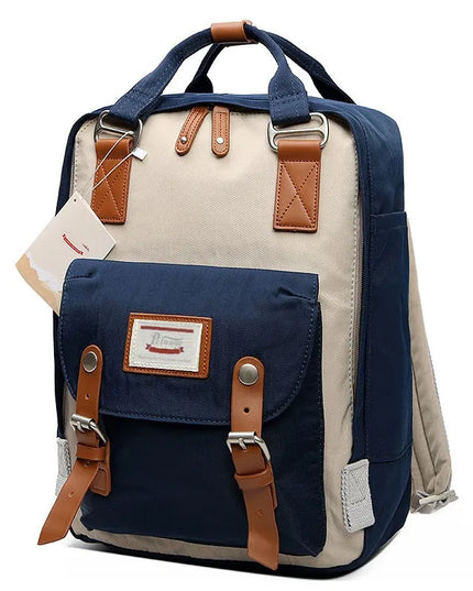 Vintage Rucksack zweifarbig 14 Zoll Canvas