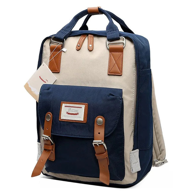 Vintage Rucksack zweifarbig 14 Zoll Canvas