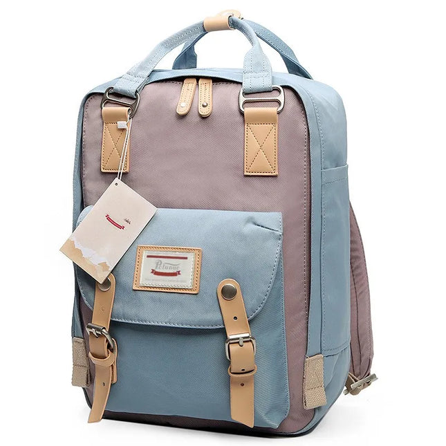 Vintage Rucksack zweifarbig 14 Zoll Canvas