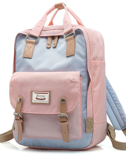 Vintage Rucksack zweifarbig 14 Zoll Canvas