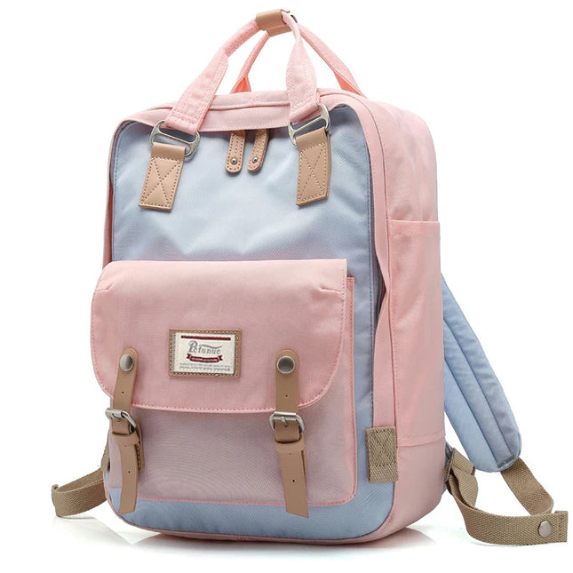 Vintage Rucksack zweifarbig 14 Zoll Canvas
