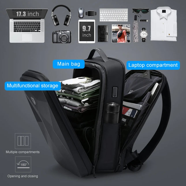 Laptop Rucksack für Herren – FENRUIEN 17.3 Zoll, wasserdicht