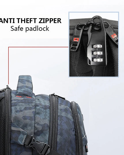 Hardshell Rucksack mit TSA-Schloss