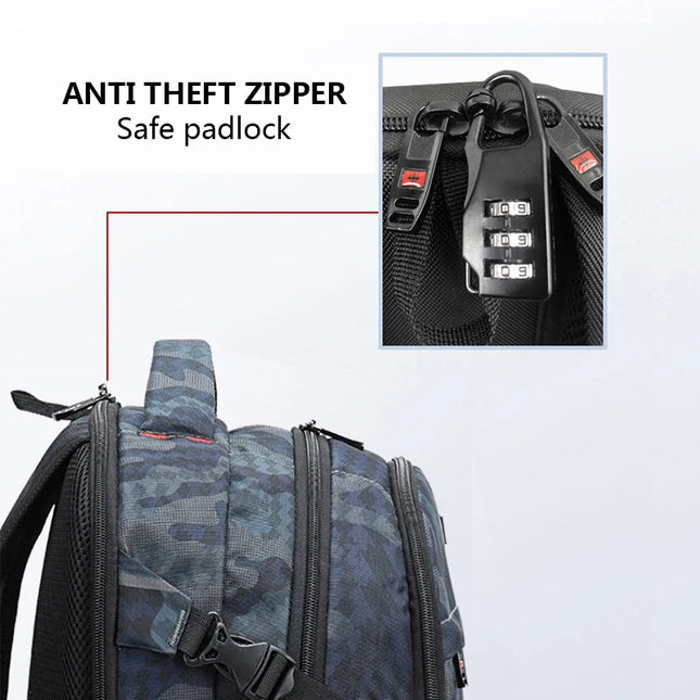 Hardshell Rucksack mit TSA-Schloss