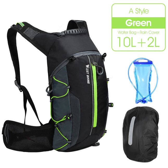 Fahrrad-Rucksack 10L mit Trinkblase