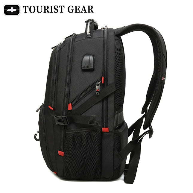 Swiss Rucksack Herren mit USB und Schloss