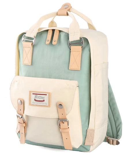 Vintage Rucksack zweifarbig 14 Zoll Canvas