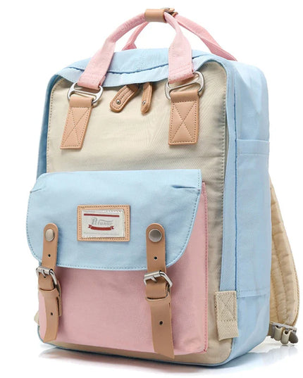 Vintage Rucksack zweifarbig 14 Zoll Canvas
