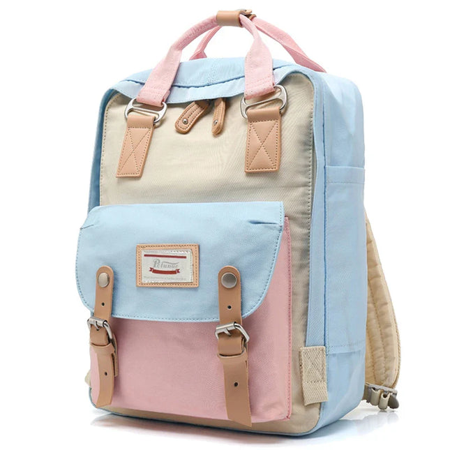 Vintage Rucksack zweifarbig 14 Zoll Canvas