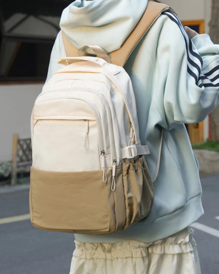 Pastellfarbener Uni-Rucksack Damen