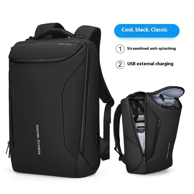 Hochwertig Business-Rucksack 17 Zoll schwarz