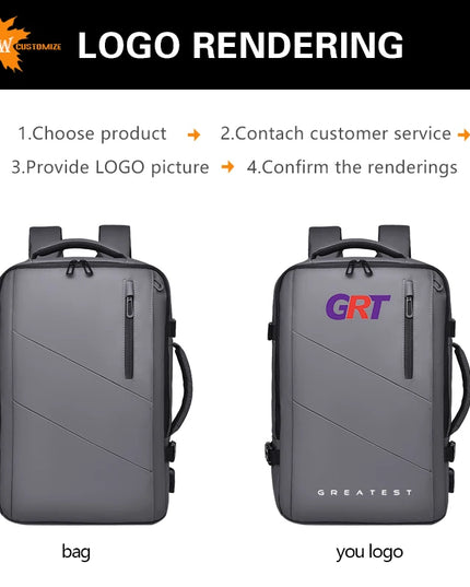 Erweiterbarer Business-Rucksack 17 Zoll