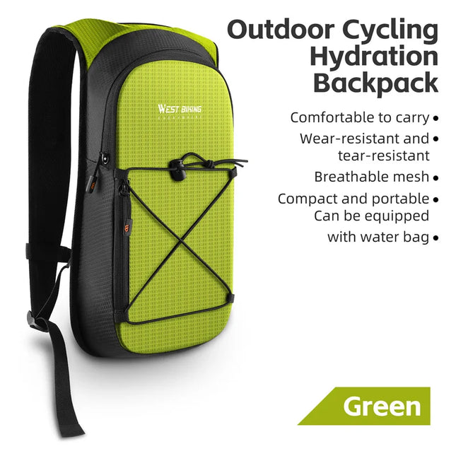 Fahrrad-Rucksack 10L mit Trinkblase