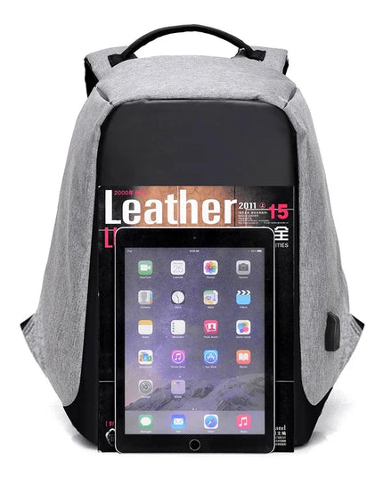 Zweifarbiger Anti-Diebstahl Rucksack USB