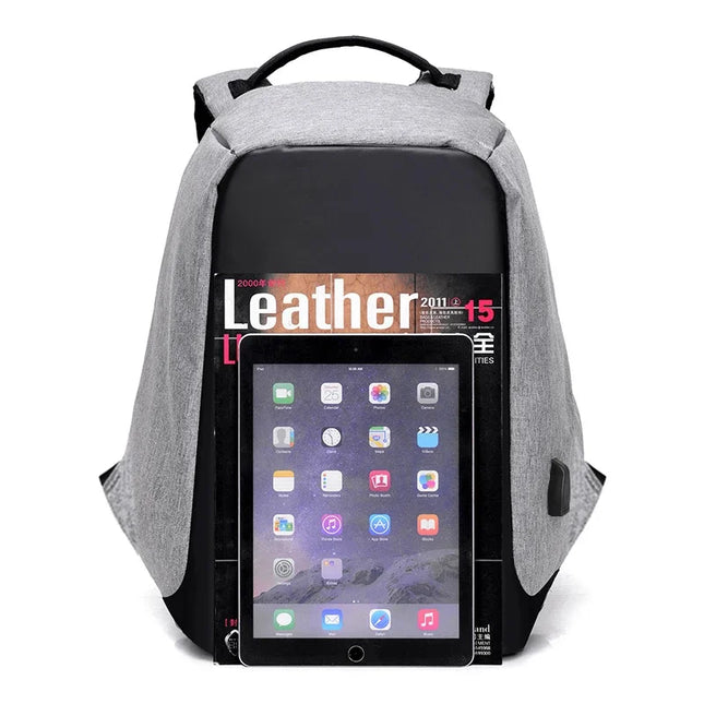 Zweifarbiger Anti-Diebstahl Rucksack USB