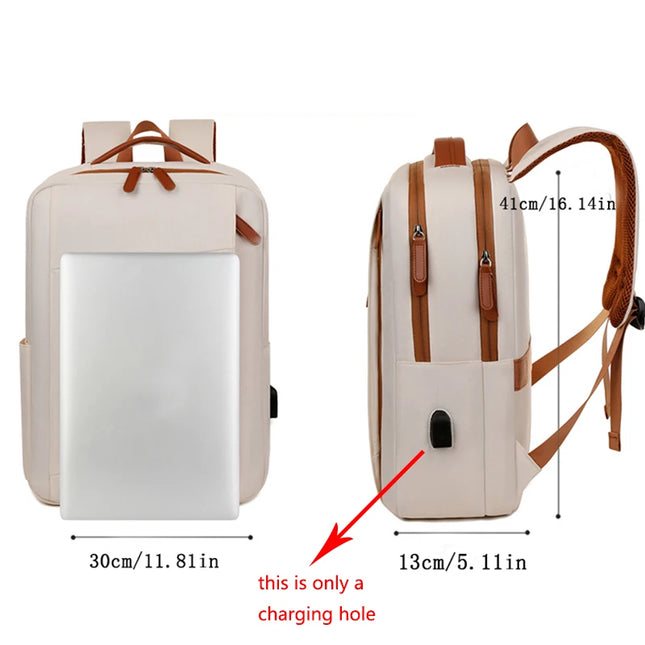 Eleganter Rucksack Damen mit USB-Port
