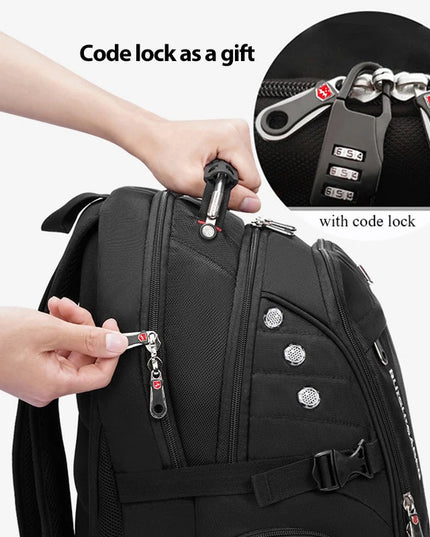 Rucksack 17 Zoll mit Zahlenschloss