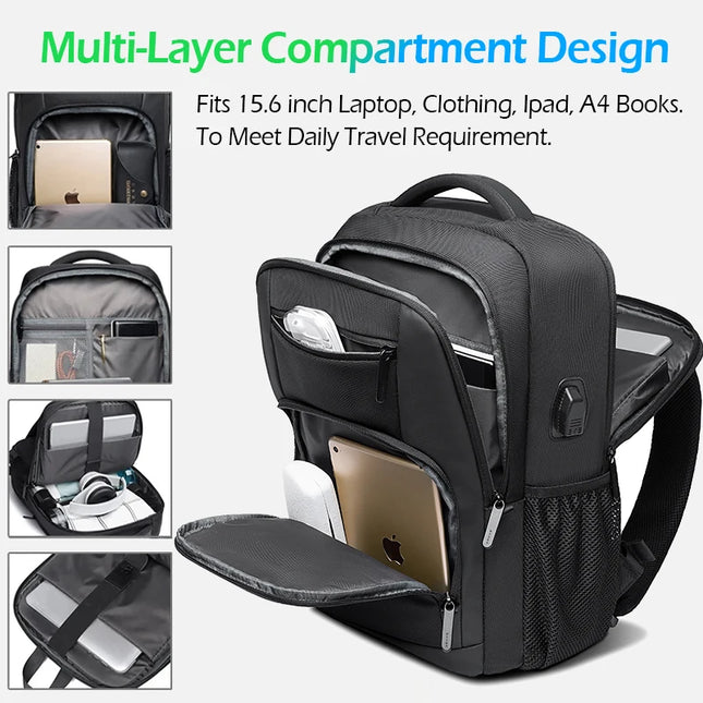 Laptop Rucksack Herren BANGE Leicht & Wasserdicht 15.6 Zoll