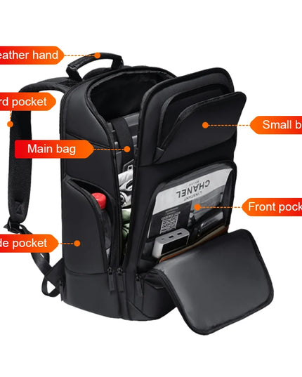 Laptop Rucksack: FENRUIEN Wasserdichter 16 Zoll Rucksack mit USB