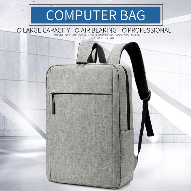 Schlichter Business-Rucksack grau meliert