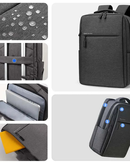 Minimalistischer Rucksack Herren grau