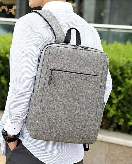Schlichter Business-Rucksack grau meliert