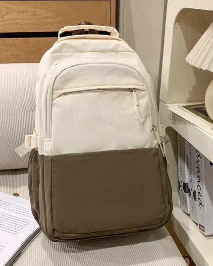 Pastellfarbener Uni-Rucksack Damen