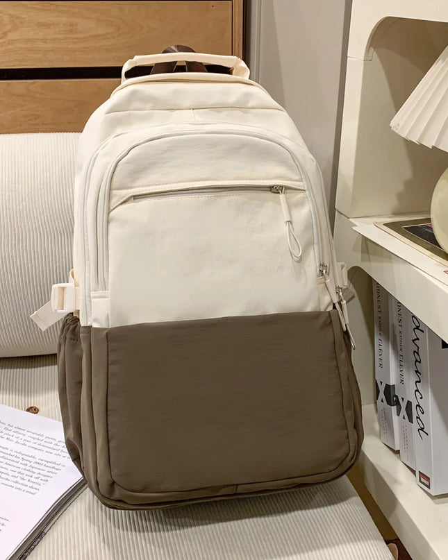 Pastellfarbener Uni-Rucksack Damen