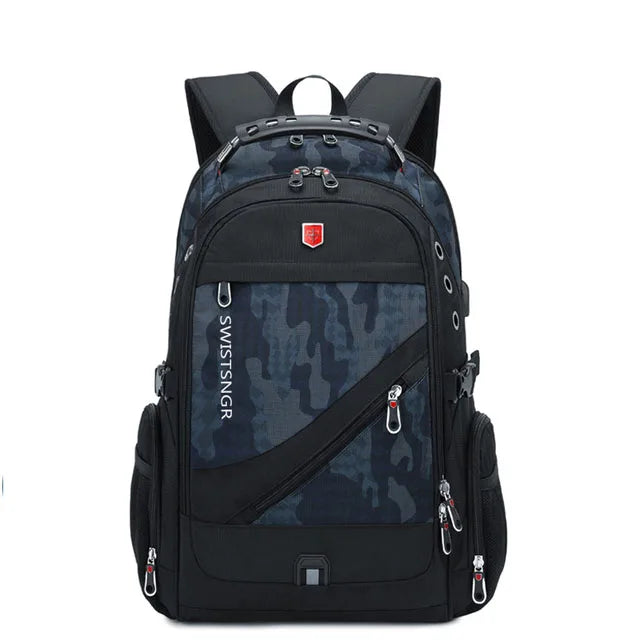 Swiss Rucksack gross 15-17 Zoll Schloss USB