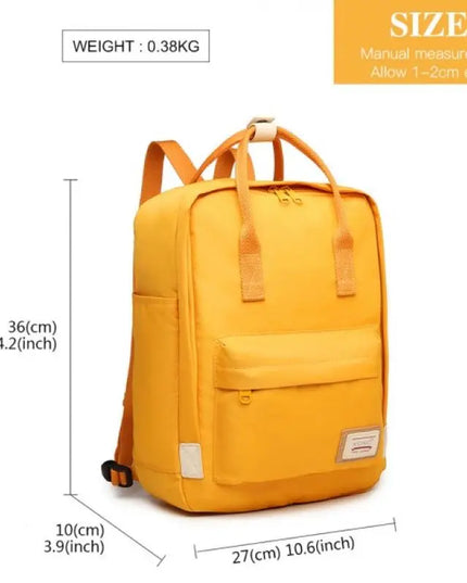Tote-Style Rucksack gelb pink DE-Lager