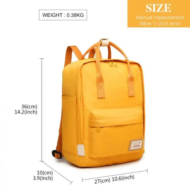 Tote-Style Rucksack gelb pink DE-Lager