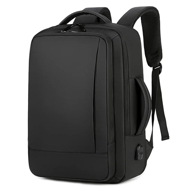 Flacher PU Business-Rucksack schlicht 15"