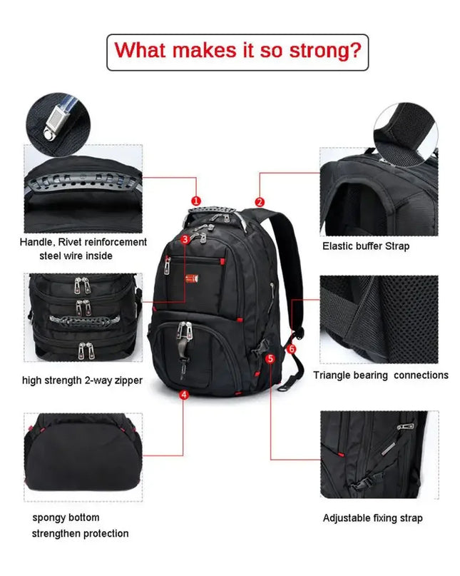 Multifunktionaler Rucksack 17 Zoll USB