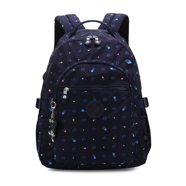 Bunter Schulrucksack mit Buchstaben 16 Zoll