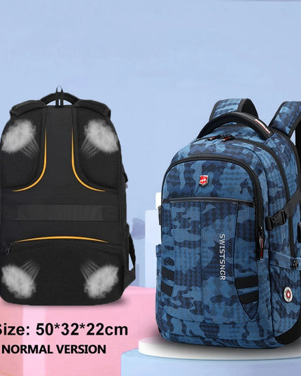 Damen Camouflage-Rucksack 17 Zoll pink