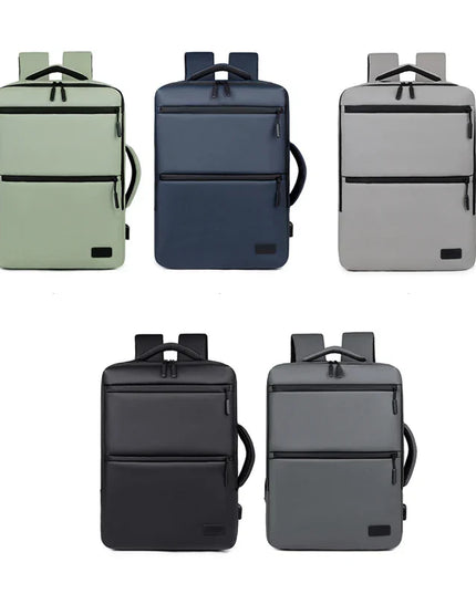 Mintgruener Business-Rucksack stossfest USB