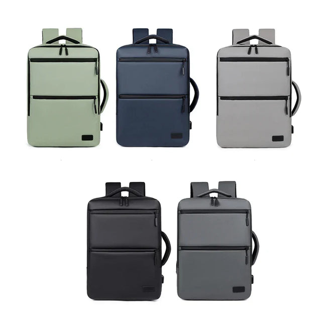 Mintgruener Business-Rucksack stossfest USB