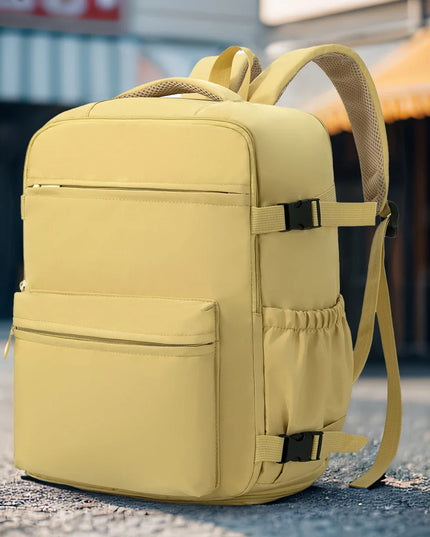 Zweiteiliger Damen-Rucksack creme und braun
