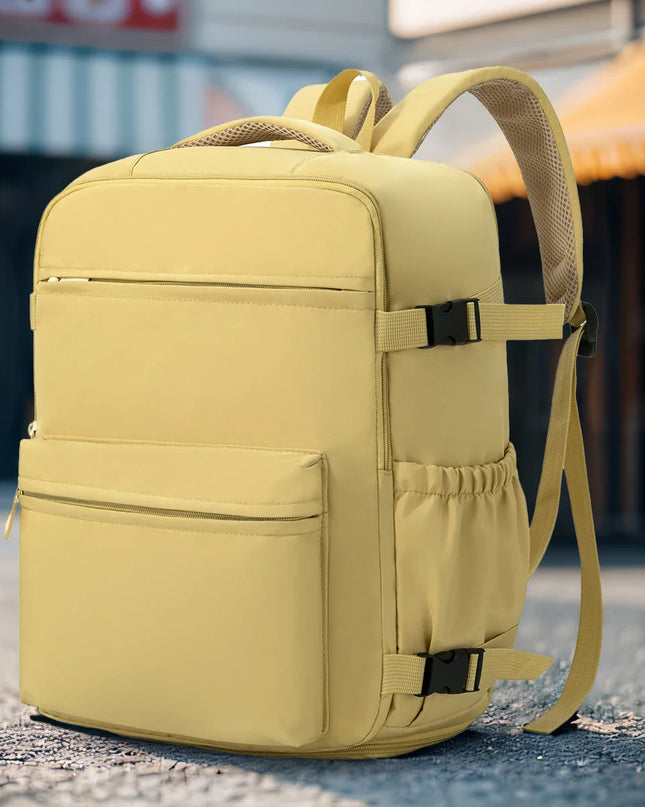Zweiteiliger Damen-Rucksack creme und braun