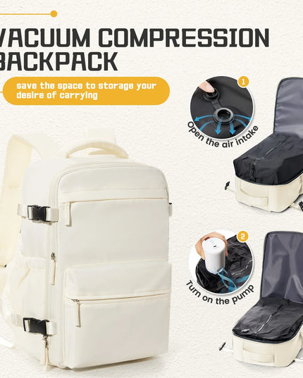 Reise-Rucksack mit Vakuum-Kompression