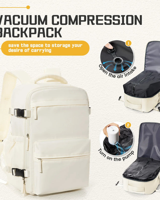 Reise-Rucksack mit Vakuum-Kompression