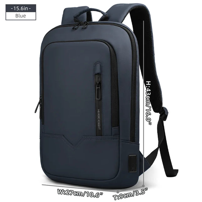 Slim Rucksack grau 15 und 17 Zoll